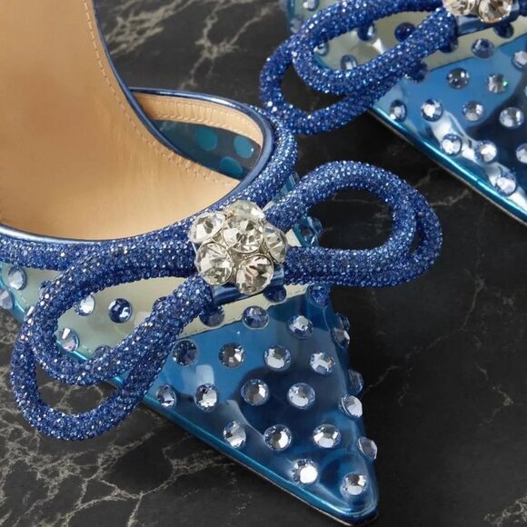 Blue Crush Diamond Bow Heels Womens (SIZE 9.5 US / 41 EU) - Picture 2 of 6